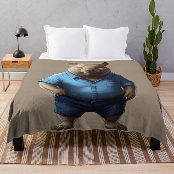 Item preview, Wombat in blue designed and sold by PierreAlbijanic.