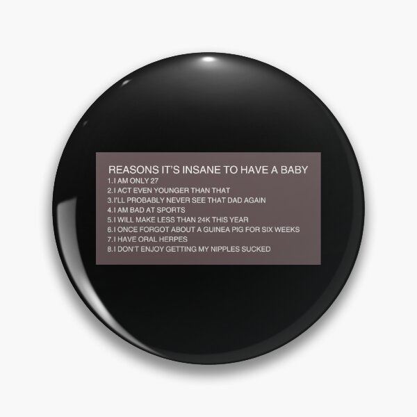 Item preview, reasons it's insane to have a baby designed and sold by iloveproducts.