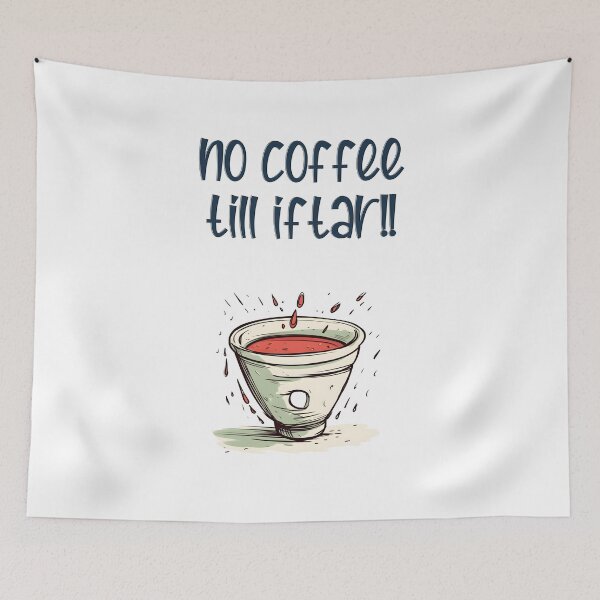 Item preview, No Coffee Till Iftar Ramadan Comedy Chronicle: Unveiling the Playful Side of the Holy Month- قهوة رمضان بالعربي مضحك designed and sold by FUNqoosh.