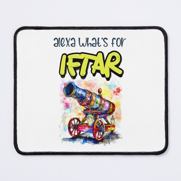 Item preview, Unlock a cascade of laughter with our 'Alexa, What's for Iftar?' Funny Meme- مدفع رمضان designed and sold by FUNqoosh.