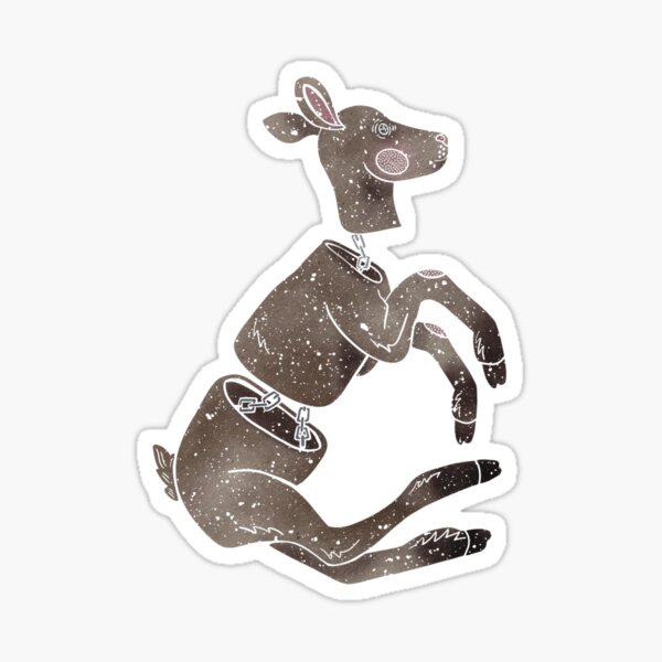 Oddity Unleashed: Chained Fawn Fragmentation  Sticker