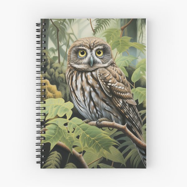 Item preview, New Zealand Morepork native owl designed and sold by ArtbyJanineTate.