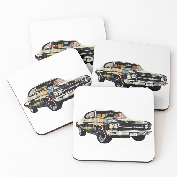 Item preview, 1971 Chevelle SS Classic Car Barcode Art  designed and sold by StefNomadLife.
