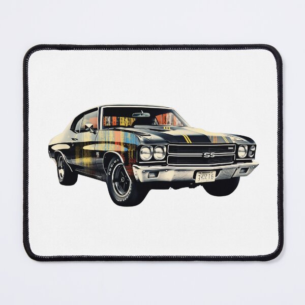 Artikelvorschau, 1971 Chevelle SS Oldtimer-Barcode-Kunst entworfen und verkauft von StefNomadLife.