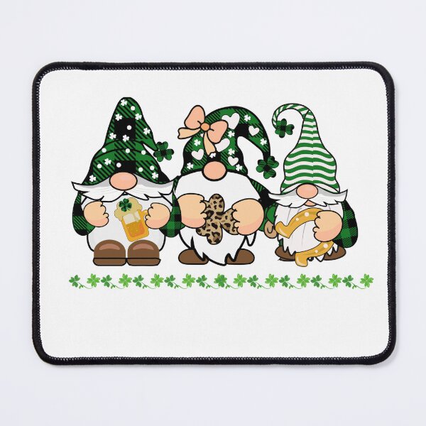 Item preview, 3 cheerful St. Patrick's gnomes designed and sold by therapymama.