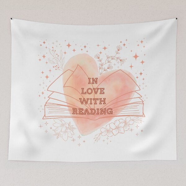 Item preview, IN LOVE WITH READING - Reading Lover Gift  designed and sold by Wiss2Arts.