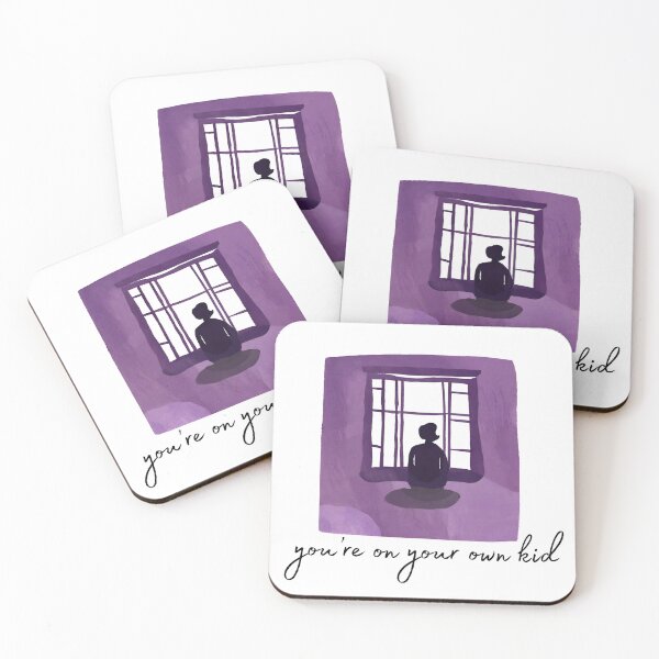 Item preview, Your On Your Own Kid Lyrics - Dark Purple designed and sold by Samantha Kelly.