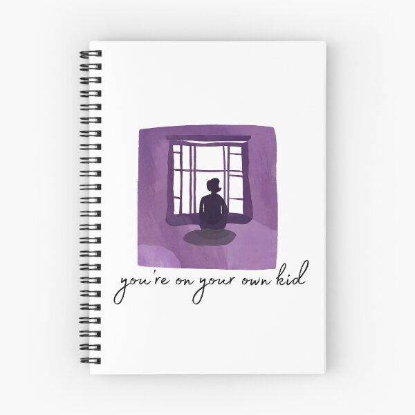 Item preview, Your On Your Own Kid Lyrics - Dark Purple designed and sold by Samantha Kelly.