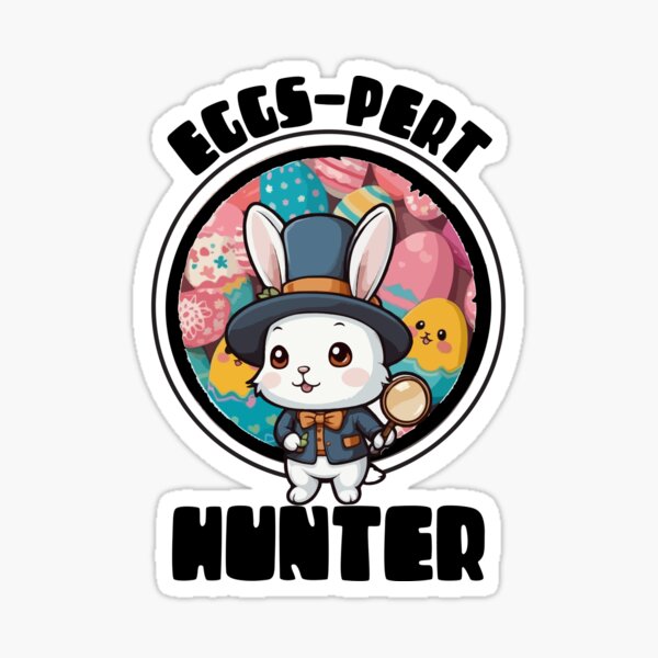 Item preview, Eggspert Hunter  |  Cute Detective Bunny | Happy Easter designed and sold by Soum Scribbles.