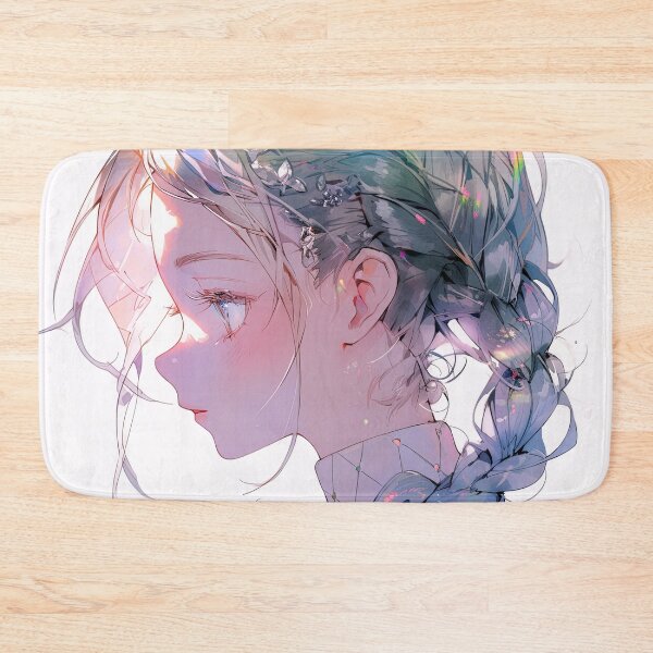 Item preview, Iridescent Serene Flowers Anime Girl designed and sold by bubblegoth.