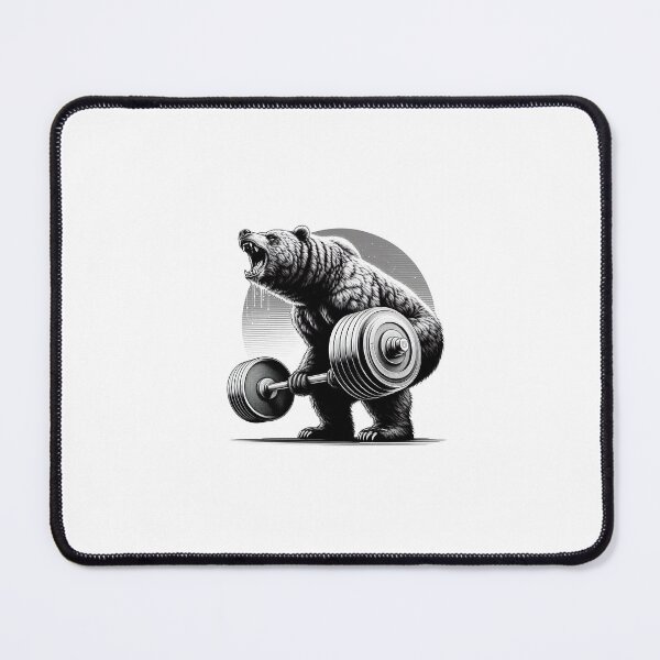 Item preview, Deadlifting Bear Retro designed and sold by nbello13.