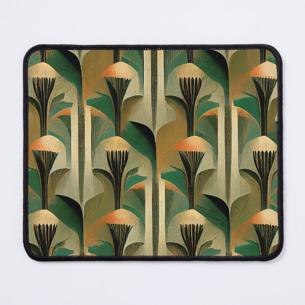 Item preview, Art Deco Exquisite Green And Golden-Apricot Pattern designed and sold by DEC02.