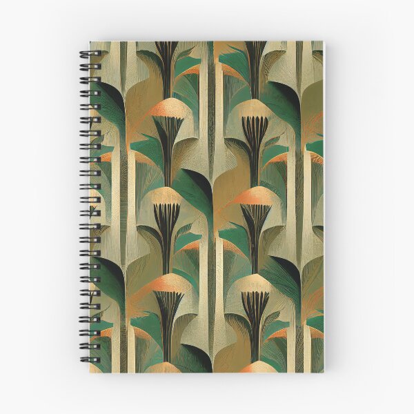 Item preview, Art Deco Exquisite Green And Golden-Apricot Pattern designed and sold by DEC02.