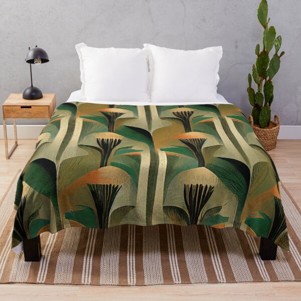 Item preview, Art Deco Exquisite Green And Golden-Apricot Pattern designed and sold by DEC02.