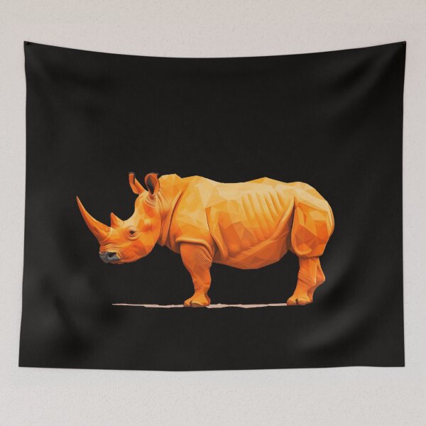Item preview, Orange Rhino Artwork designed and sold by Obsidian Ink by Wilshire.