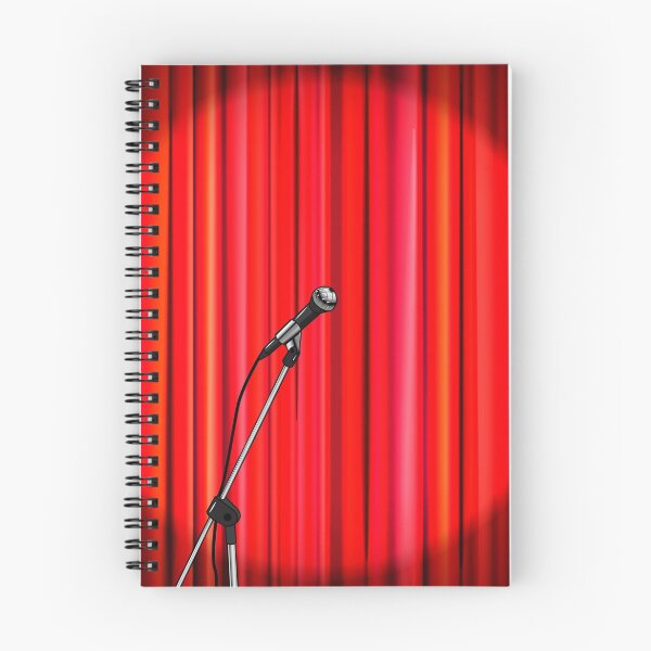 Item preview, Bright red curtain with shiny microphone designed and sold by BestPics.