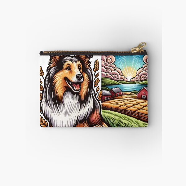 Item preview, Sheltand Sheepdog/Sheltie with Farm Scenery designed and sold by bjrocket89.