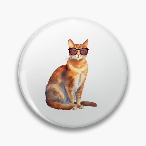 Item preview, Abyssinian Cat Wearing Sunglasses designed and sold by TheAnimalZ00.