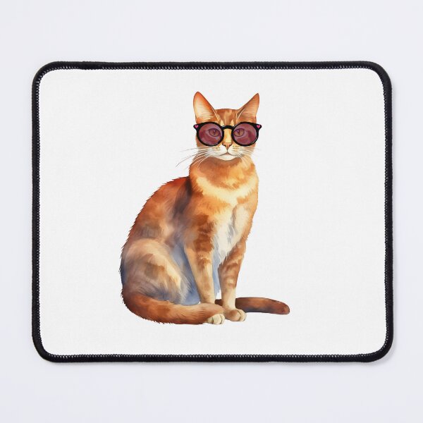 Item preview, Abyssinian Cat Wearing Sunglasses designed and sold by TheAnimalZ00.