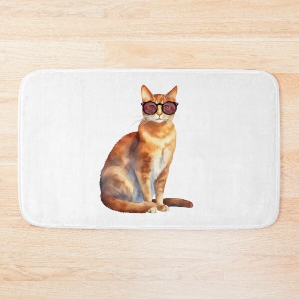 Item preview, Abyssinian Cat Wearing Sunglasses designed and sold by TheAnimalZ00.