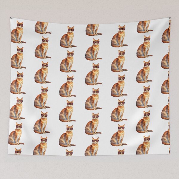 Item preview, Abyssinian Cat Wearing Sunglasses designed and sold by TheAnimalZ00.