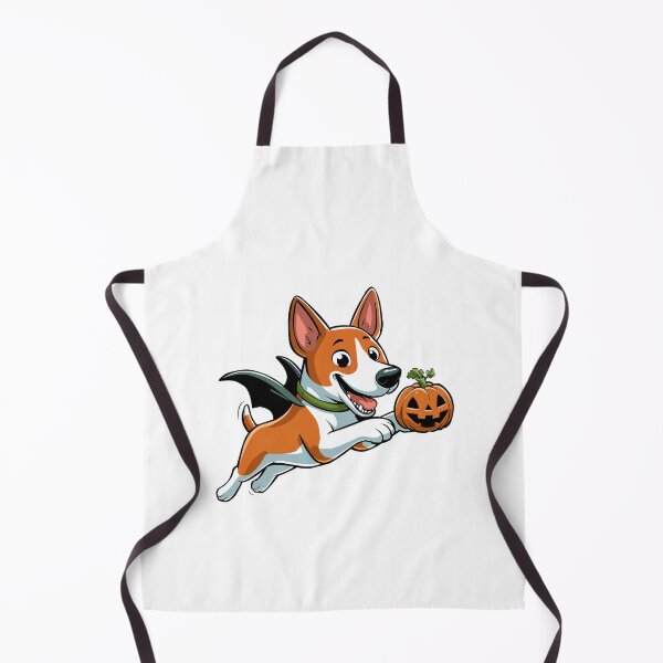 Item preview, Basenji Dog with halloween pumpkin balls designed and sold by Meowanime99.