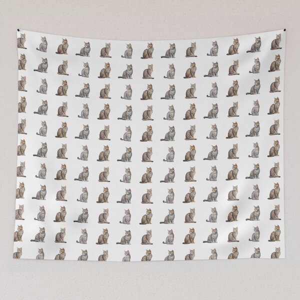 Item preview, Watercolor American Shorthair Cats designed and sold by TheAnimalZ00.