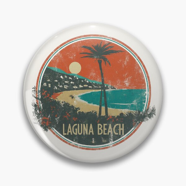 Item preview, Vintage Laguna Beach Sunset designed and sold by Retro Travel Design.