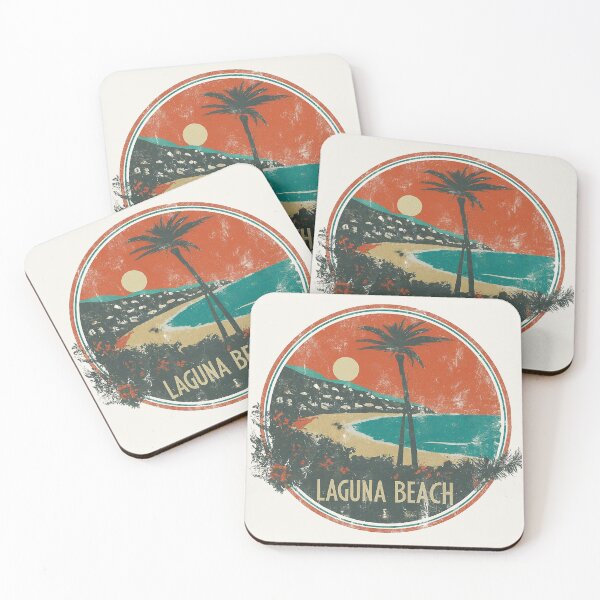 Item preview, Vintage Laguna Beach Sunset designed and sold by Retro Travel Design.
