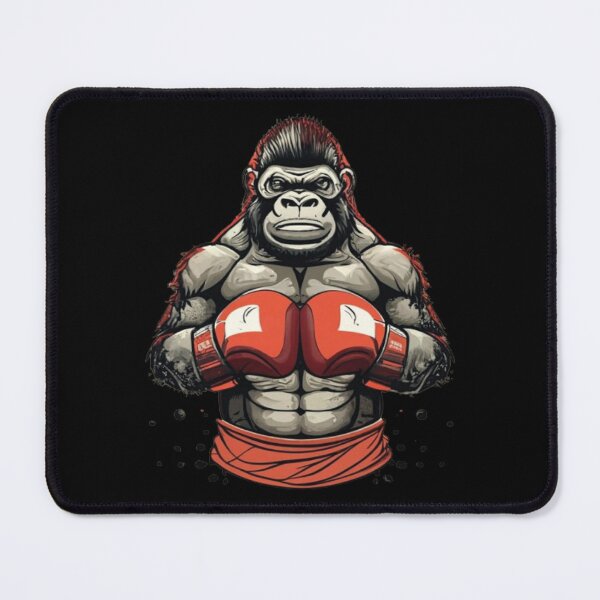 Item preview, Gorilla In Boxing Stance Wearing Red Gloves And Red Trunks and a Crown, Boxer Gorilla, Muscular Gorilla designed and sold by UrbanGraphixs.