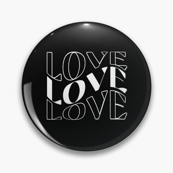 Item preview, Love Love Love - Positive Typography for Radiant Vibes - White V1 designed and sold by Biddakate.
