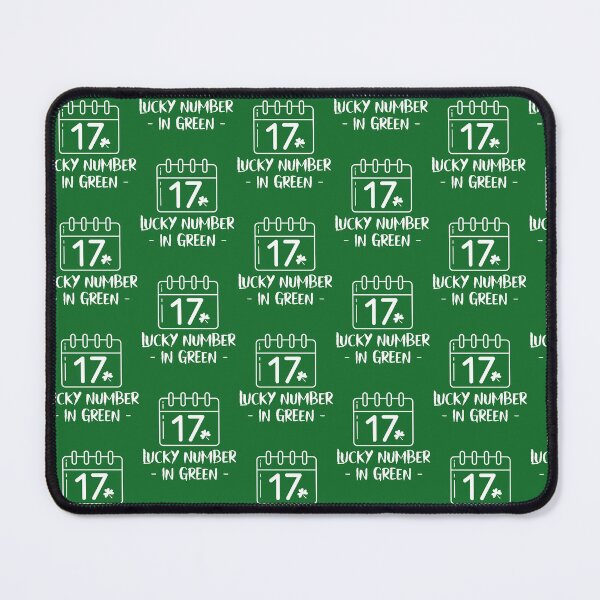 Item preview, Lucky Number 17th Mar in Green- LUCKY CHARMS-St Patrick day designed and sold by ButterflyDsgns6.