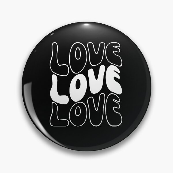 Item preview, Love Love Love - Positive Typography for Radiant Vibes - White V2 designed and sold by Biddakate.