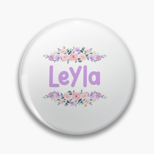 Item preview, Purple Flower Leyla Name Label designed and sold by NormadWorld.
