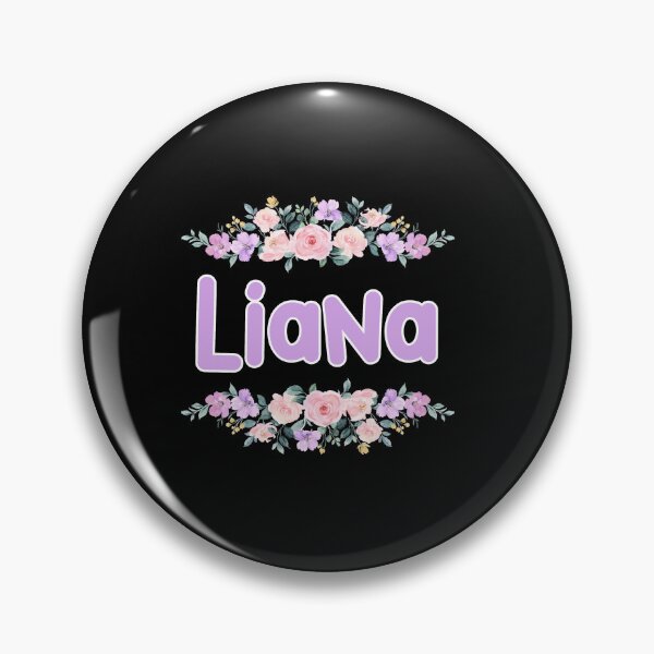 Item preview, Purple Flower Liana Name Label (Black) designed and sold by NormadWorld.