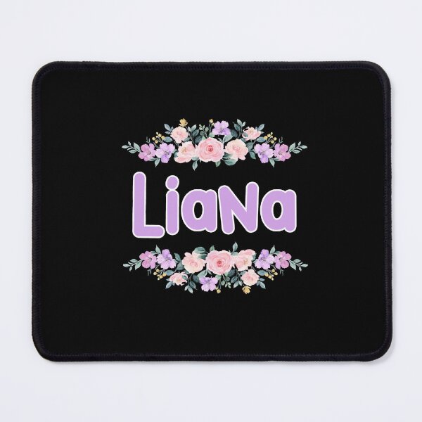 Item preview, Purple Flower Liana Name Label (Black) designed and sold by NormadWorld.