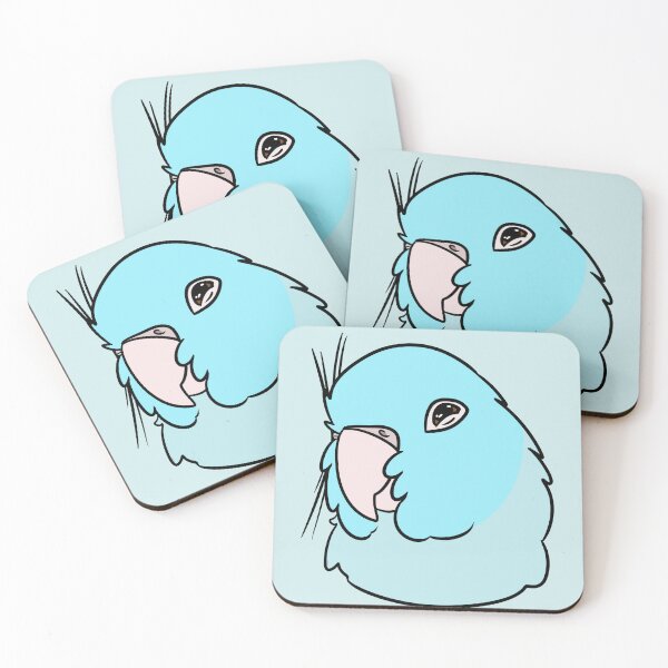 Artikelvorschau, Ich werde dich immer lieben - Blaues Papageienweibchen entworfen und verkauft von PeepCheeps.