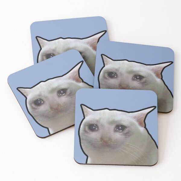 Item preview, Crying Cat Meme designed and sold by PoeTatoes.