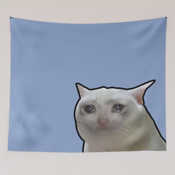 Item preview, Crying Cat Meme designed and sold by PoeTatoes.