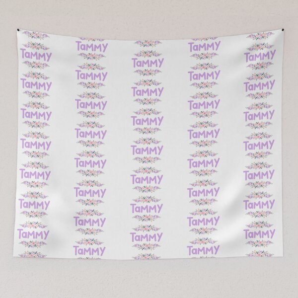 Item preview, Purple Flower Tammy Name Label  designed and sold by NormadWorld.