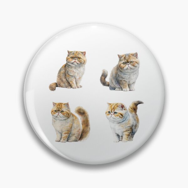Item preview, Watercolor Exotic Shorthair Cats designed and sold by TheAnimalZ00.