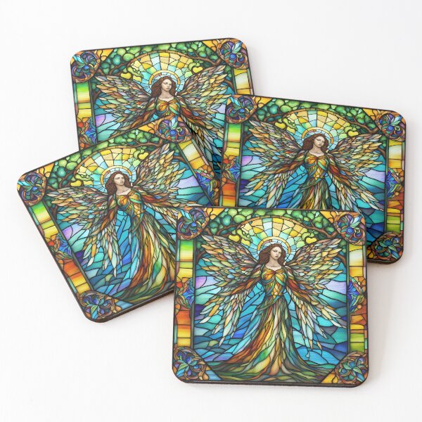Item preview, Celestial Radiance: Stained Glass Seraph designed and sold by ReachingMyDreams.