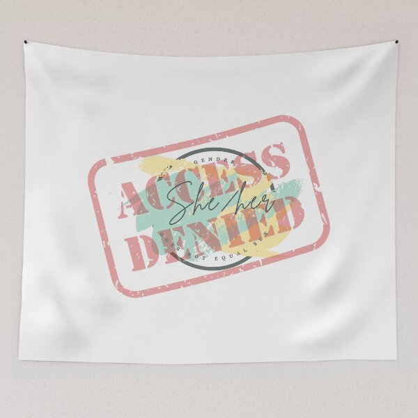 Item preview, Access Denied: She/her pronouns designed and sold by fierceautie.