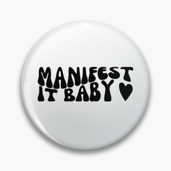 Item preview, Manifest It, Baby - Empowering Typography for Positive Vibes - Black designed and sold by Biddakate.