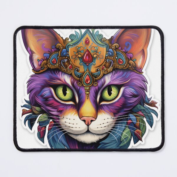Artikelvorschau, Mardi Gras-Katze entworfen und verkauft von dcrc.