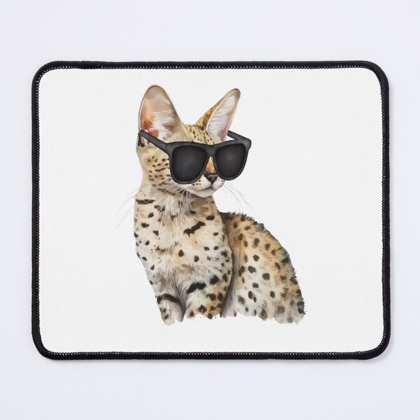 Item preview, Savannah Cat Wearing Sunglasses designed and sold by TheAnimalZ00.