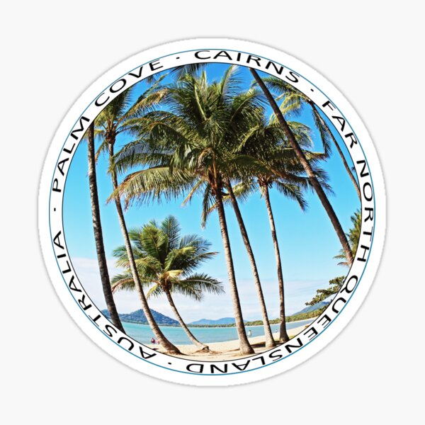 Winter Holiday as Tropical Beach Sticker