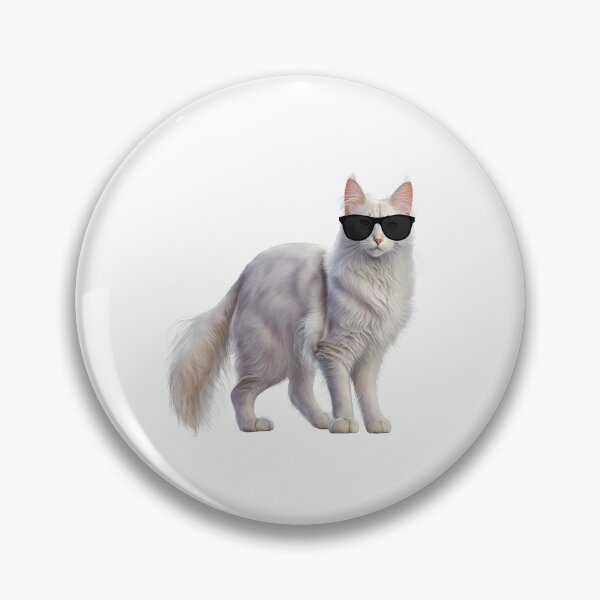 Item preview, Turkish Angora Cat Wearing Sunglasses designed and sold by TheAnimalZ00.