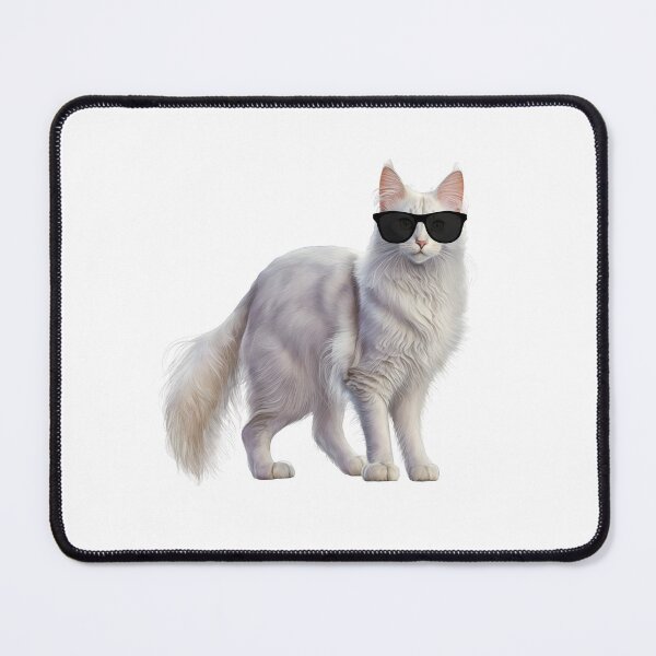 Item preview, Turkish Angora Cat Wearing Sunglasses designed and sold by TheAnimalZ00.