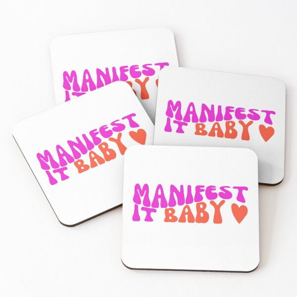 Item preview, Manifest It, Baby - Empowering Typography for Positive Vibes - Pink designed and sold by Biddakate.